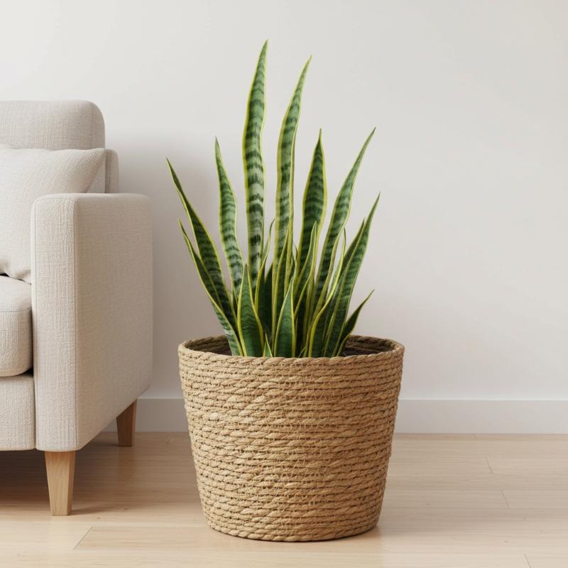 กระถางดอกไม้หวาย กระถางหญ้าฟาง - Rattan Plant Basket บทวิจารณ์และราคา