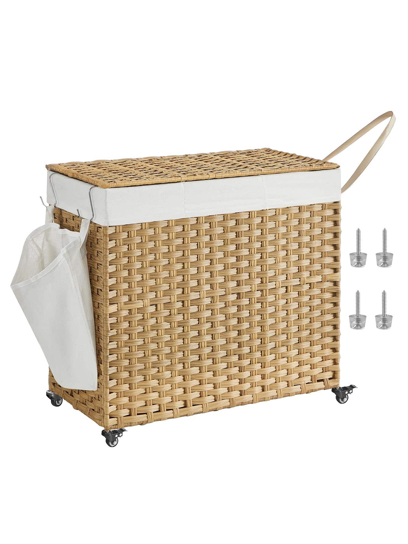 ตะกร้าใส่ผ้าซักพร้อมฝาปิด ขนาด - Rattan Plant Basket บทวิจารณ์และราคา