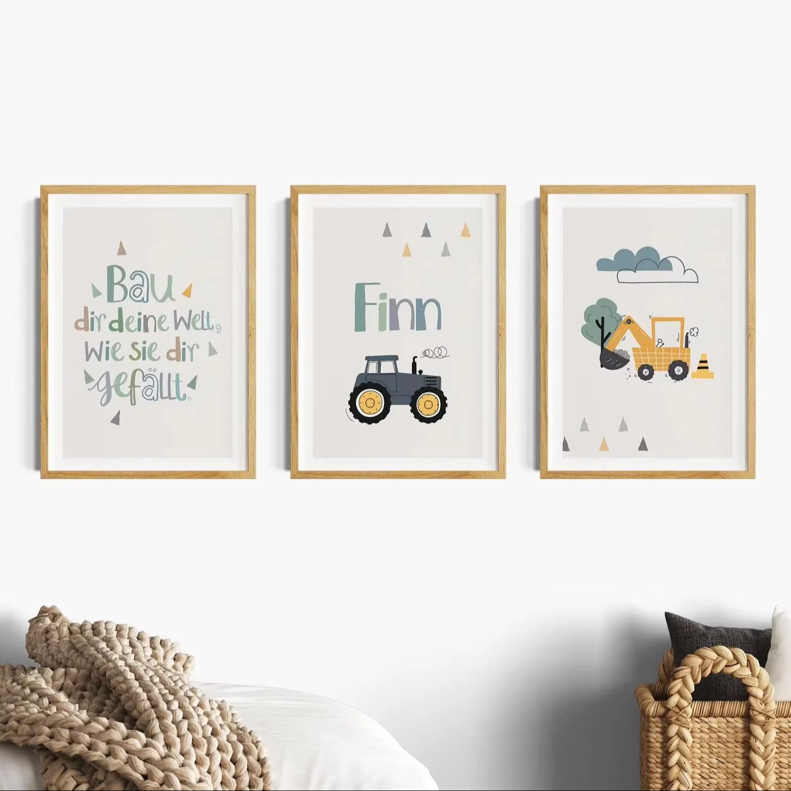 ชุดภาพพิมพ์บนผ้าใบลายการ์ตูนรถ - Home Decor Theme บทวิจารณ์และราคา