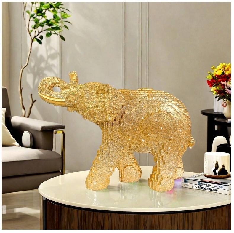 รูปปั้นช้างเรซิ่น งานประติมากร - Home Decor Theme บทวิจารณ์และราคา