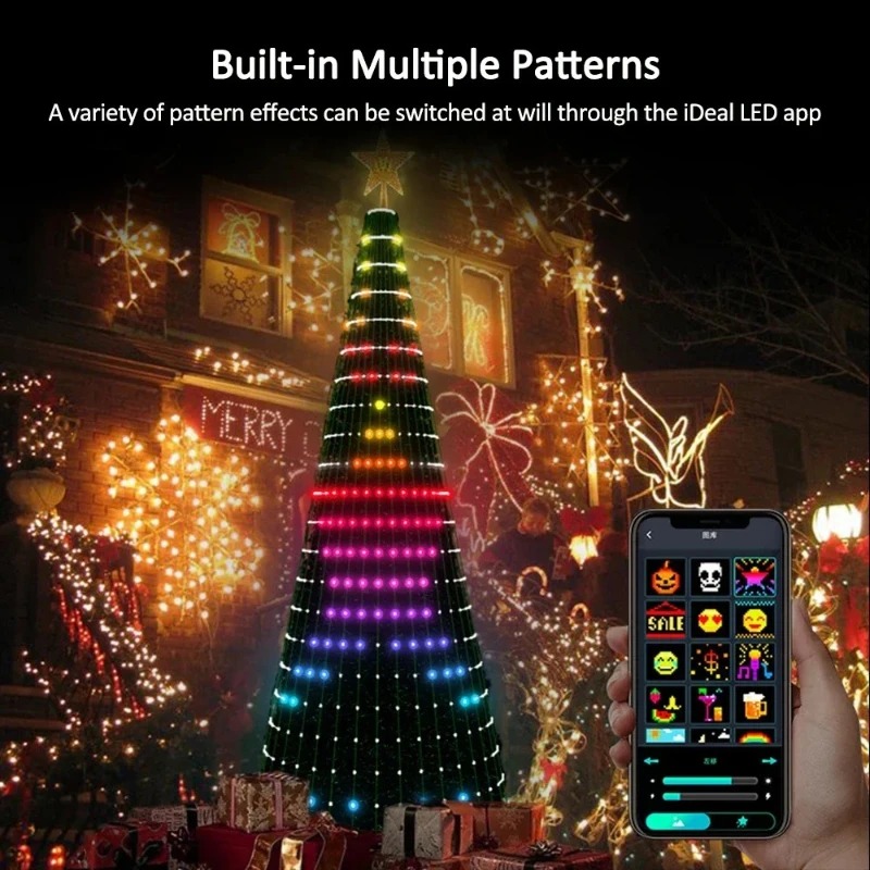 ไฟประดับต้นคริสต์มาสรูปดาว RGB - Home Decor Free App บทวิจารณ์และราคา