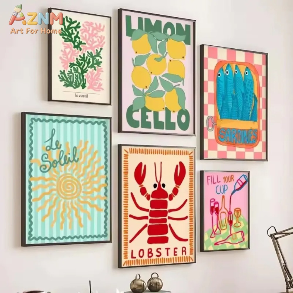 AZNM ค็อกเทลอาหารทะเลกุ้งก้ามก - Home Decor Y2K บทวิจารณ์และราคา