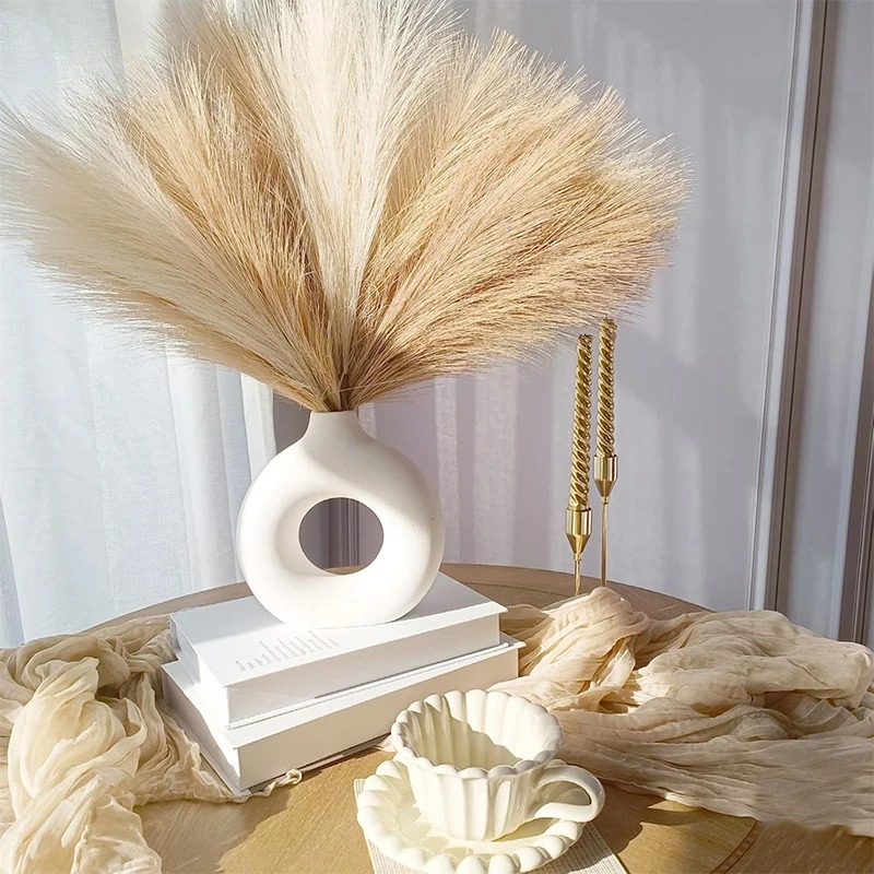 หญ้าแพมพัสประดิษฐ์ 55 ซม. 5/10 - Pampas Grass Decor บทวิจารณ์และราคา