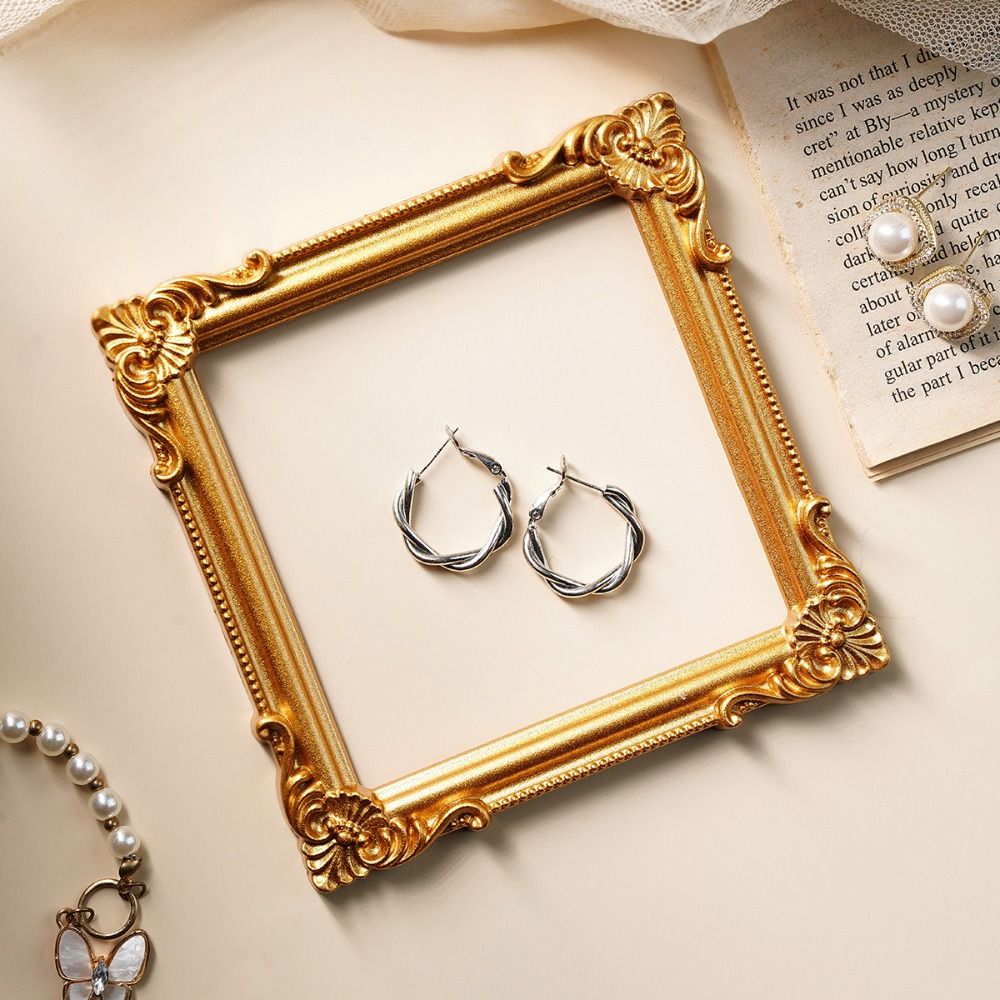กรอบรูปวินเทจสีทอง DIY กล่องใส - Bamboo Photo Frame บทวิจารณ์และราคา