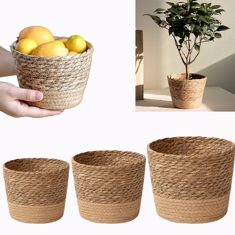 ตะกร้าเก็บของทอแบบอเนกประสงค์, - Rattan Plant Basket บทวิจารณ์และราคา