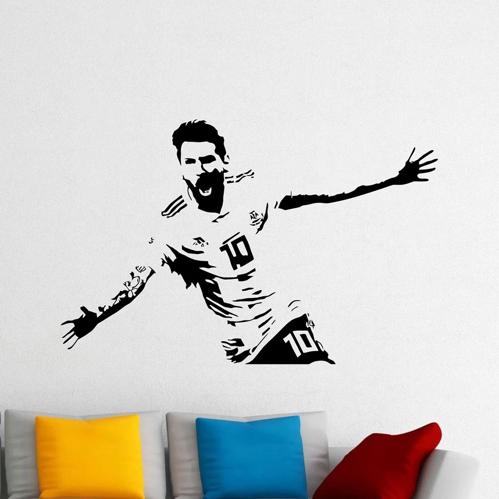สติกเกอร์ไวนิลลายเมสซี่รูปลอกต - Home Decor Indonesia บทวิจารณ์และราคา