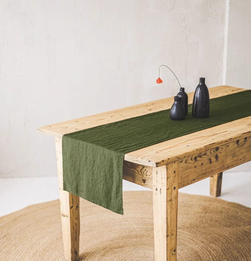 ผ้าปูโต๊ะลินิน 100% ซักแบบ Sto - Linen Table Runner บทวิจารณ์และราคา