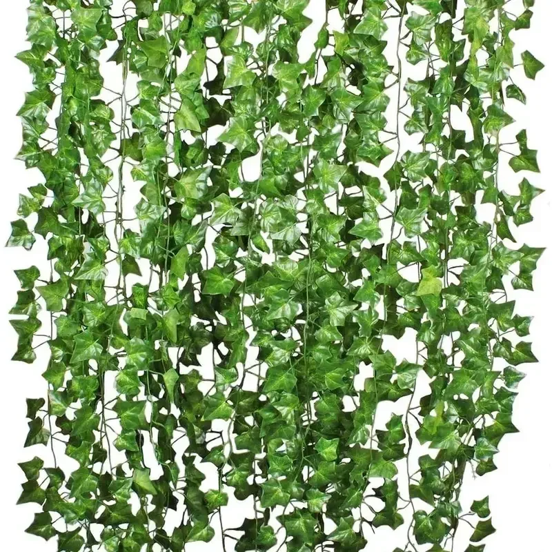 ประดิษฐ์สีเขียว Ivy Leaf หวาย  - Rattan Plant Basket บทวิจารณ์และราคา