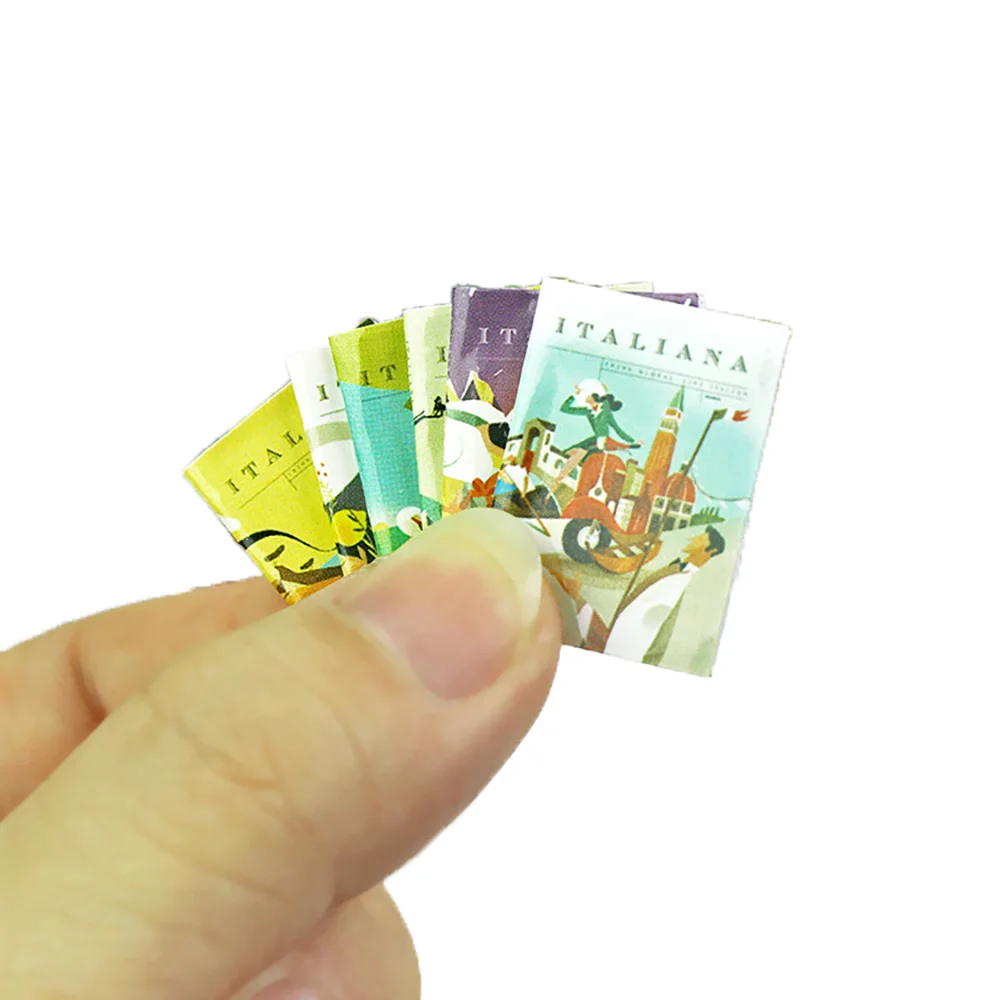 6 ชิ้น 1/12 Dollhouse Miniatur - Home Decor Magazine บทวิจารณ์และราคา